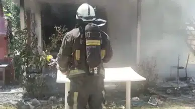 Manavgat’ta Tarla Evinde Çıkan Yangın Felakete Yol Açmadan Söndürüldü