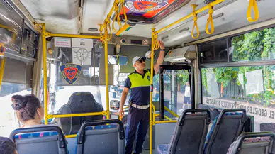 Mersin'de Klimasız Toplu Taşıma Araçlarına Sıkı Denetim