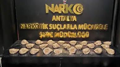 Antalya'da Narkotik Operasyonu: 16,6 Kilogram Eroin Ele Geçirildi