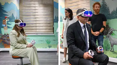 Vali ve Başkan Vekili Eco-DigiTalya'da VR Gözlük Kullandı