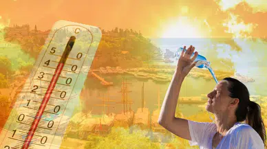 Antalya Haritası Kıpkırmızı Oldu! Termometreler 41 Dereceyi Görüyor