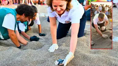 Çıralı’da Caretta Caretta Yavruları Güvenle Denize Ulaştı