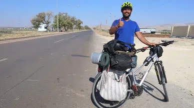 Annesinin Umre Hayali İçin Kocaeli'den Mekke'ye Pedallıyor
