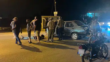 Hatay'da 'U' Dönüşü Yapan Otomobile Ok Gibi Saplandılar