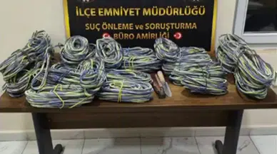 Hatay'da İşçi Yeleğiyle Şantiyeden Kablo Çalan Hırsız Suçüstü Yakalandı