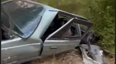 Mersin'de 50 Metrelik Uçuruma Yuvarlanan Otomobilin Sürücüsü Yaralandı