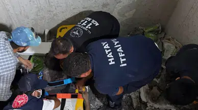 Defne'de İnşaatın Asansör Boşluğuna Düşen İşçi Kurtarıldı