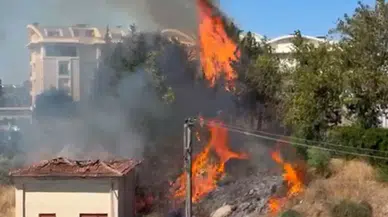Manavgat'ta Trafo Patladı! Alevler Otluk Alanı Yaktı, Mahalleli Elektriksiz Kaldı