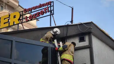 Hatay'da Dönercide Çıkan Alevler Paniğe Neden Oldu