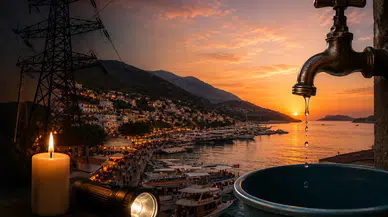 Kaş'ta Elektrik Kesintileri Su Hizmetini Vurdu
