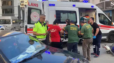 Mersin'de Otomobille Çarpışan Motosiklet Sürücüsü Yaralandı