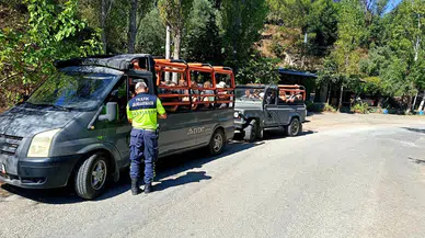 Alanya'da safari araçlarına jandarma kıskacı! Kurallara uymayanlara ceza yağdı
