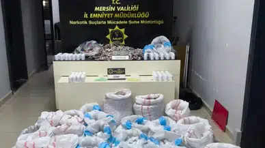 Mersin Şehir Hastanesi Otoparkında 256 Bin Sentetik Hap Yakalandı