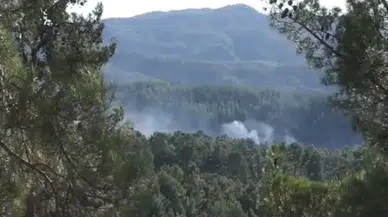 Burdur'da orman yangını! Havadan ve karadan nefes kesen müdahale