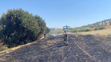Hatay'da Otluk Alanda Çıkan Yangın Büyümeden Söndürüldü!