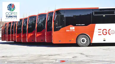 EGO Filosu Antalya’da: COP31 İçin 50 Otobüslük Dev Ulaşım Desteği