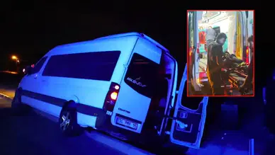 Manavgat-Akseki Yolunda Minibüs Kanala Düştü: Turist Yaralandı