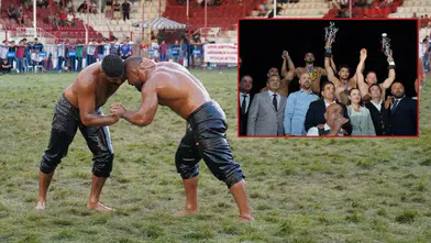 673. Elmalı Yağlı Güreşlerinde Zafer Enes Doğan’ın