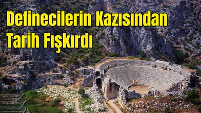 Demre’de Kaçak Kazıdan Antik Keşif Çıktı