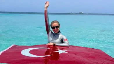 Milli Sporcu Şahika Ercümen Kaş'ta Yeni Bir Rekora Hazırlanıyor