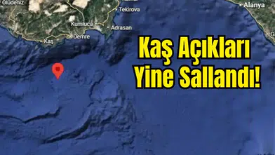 Akdeniz’de 3.7 Büyüklüğünde Deprem
