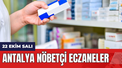 22 Ekim Salı Antalya Nöbetçi Eczaneler