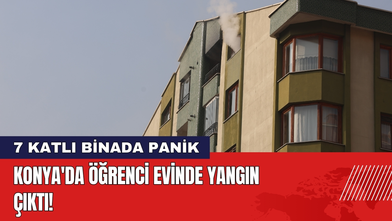 Konya'da Öğrenci Evinde Yangın Çıktı