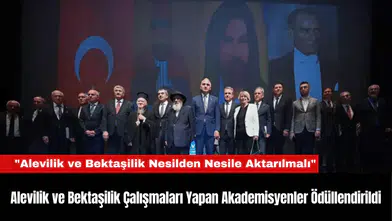 Alevilik ve Bektaşilik Çalışmaları Yapan Akademisyenler Ödüllendirildi