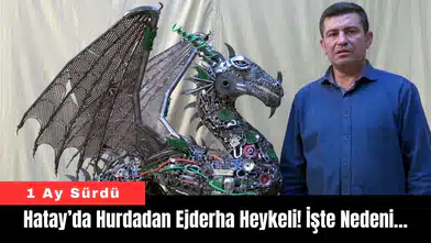 Hatay’da Hurdadan Ejderha Heykeli! İşte Nedeni…