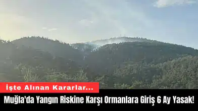 Muğla'da Yangın Riskine Karşı Ormanlara Giriş 6 Ay Yasak!