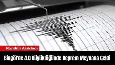 Bingöl'de 4.0 Büyüklüğünde Deprem Meydana Geldi