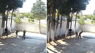Belediye Başkanı İki Zabıta Memurunu Sopayla Dövdü! O Anlar Kameraya Yansıdı!