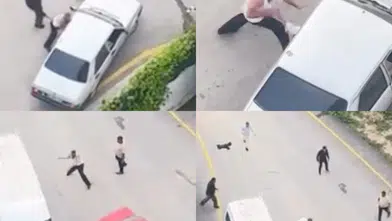 Mersin'de Sokak Ortasında Taşlı Kavga: Araçlara ve Sürücülere Saldırdılar