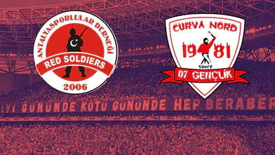 Antalyaspor Tribünlerinde Dev Oluşum! Red Soldiers ve 07 Gençlik Birleşti!