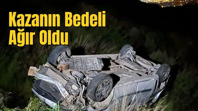 Manavgat’ta Hem Yaralandı, Hem Arabası Hurdaya Döndü Hem de Ceza Yedi