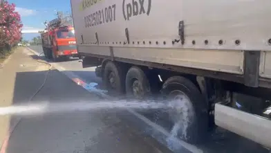 Balatalar Tutuştu Tır Alev Aldı! Alanya'da Korkutan Dakikalar