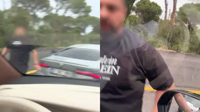 Serik’te Trafik Dehşeti Kamerada! Aracın Önünü Kesti, Yumruklarla Saldırdı İddiası