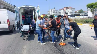 Manavgat'ta Yola Dökülen Yağ Nedeniyle Motosiklet 50 Metre Sürüklendi! Sürücü Yaralandı