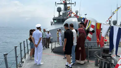 Türk Savaş Gemilerine Alanya'da Yoğun İlgi
