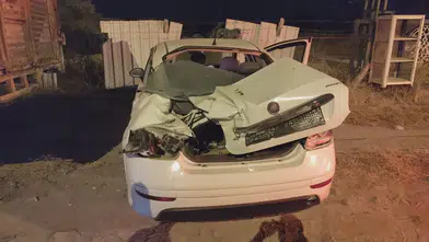Manavgat'ta Kontrolden Çıkan Otomobil Kamyona Çakıldı!