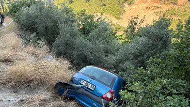 Alanya’da Şarampole Uçan Otomobili Beton Mikseri Tuttu
