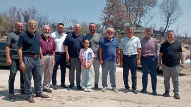 Saadet Partisi Heyeti Adrasan'daki Orman Yangını Bölgesinde