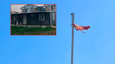 Serik'te Kur’an Kursu Önünde Yırtık Bayrak Krizi!
