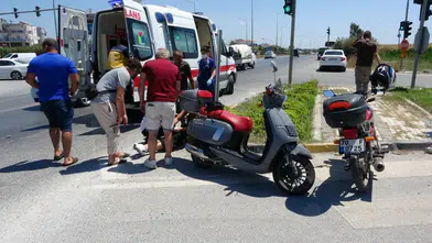 Manavgat’ta Motosiklet Kazası! Genç Sürücü Hastaneye Kaldırıldı