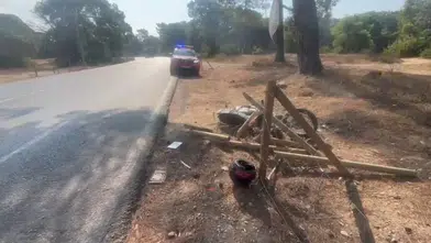 Manavgat'ta Kontrolden Çıkan Motosiklet Ormanlık Alanda Kaza Yaptı
