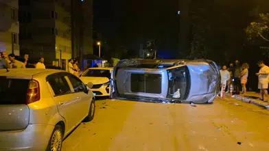 Muratpaşa'da 4 Araca Çarpıp Takla Attı! Araç Sahipleri Şoke Oldu