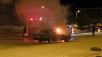Burdur'da Seyir Halindeki Otomobil Alevlere Teslim Oldu