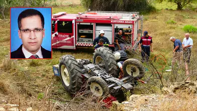 Manavgat'ta Devrilen Traktörün Altında Kalan İbrahim Öğretmen Kurtarılamadı