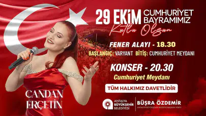 Antalya Büyükşehir Belediyesi 29 Ekim Cumhuriyet Bayramı İlanı