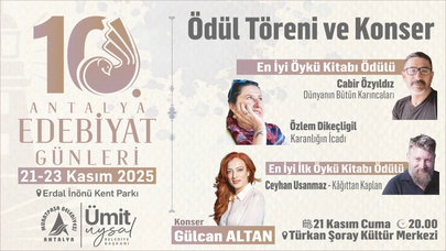 Antalya Edebiyat Günleri 21 - 23 Kasım 2025